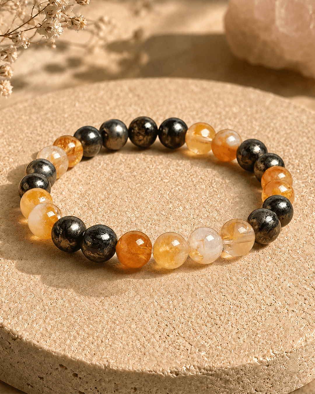 Citrine Pyrite Bracelet 