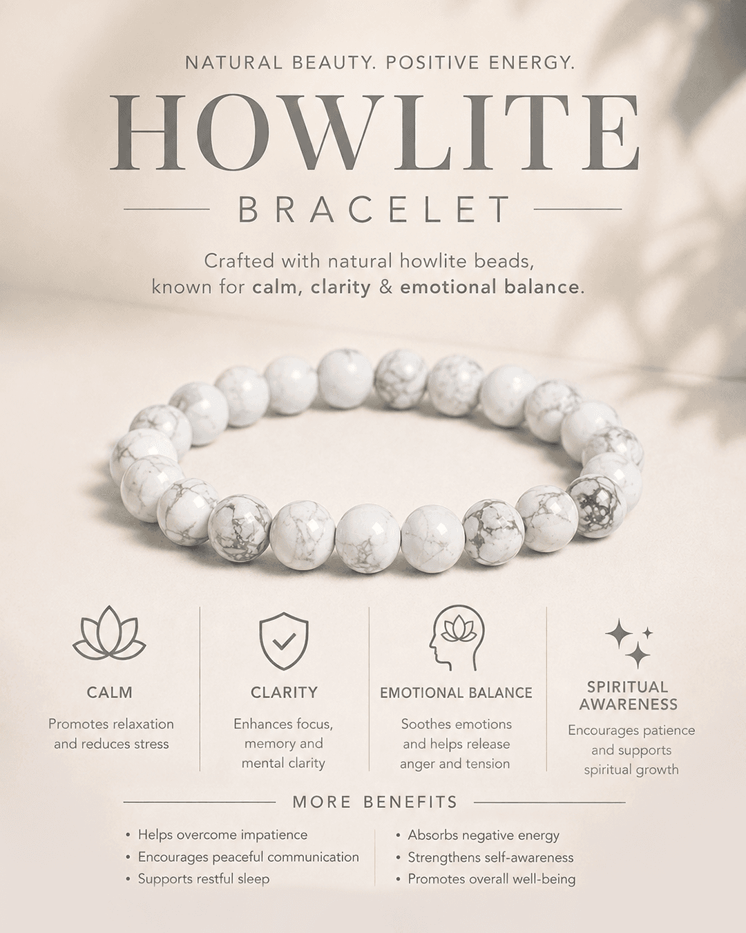 Howlite Bracelet — thumbnail 2