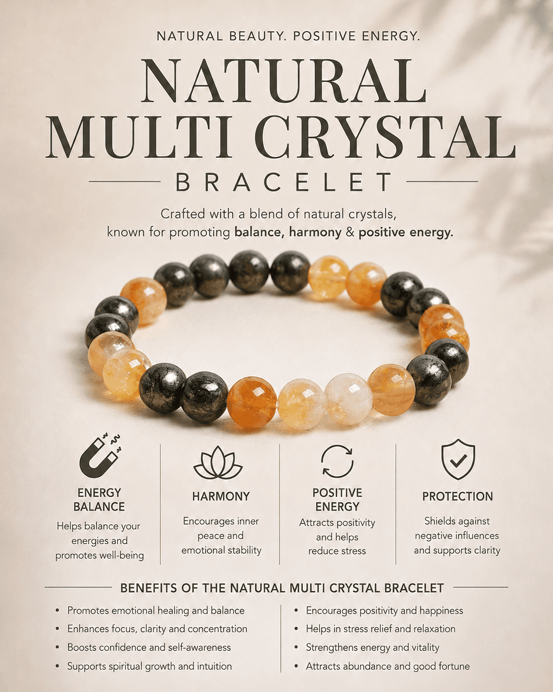 Citrine Pyrite Bracelet  — thumbnail 2