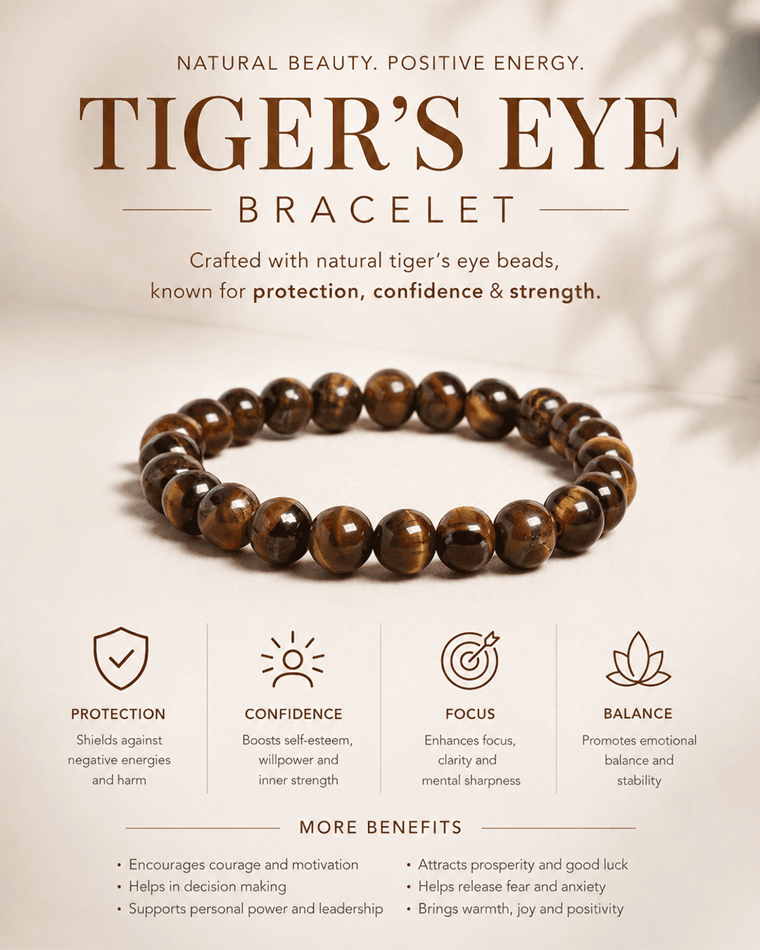 Tigers Eye Bracelet  — thumbnail 2