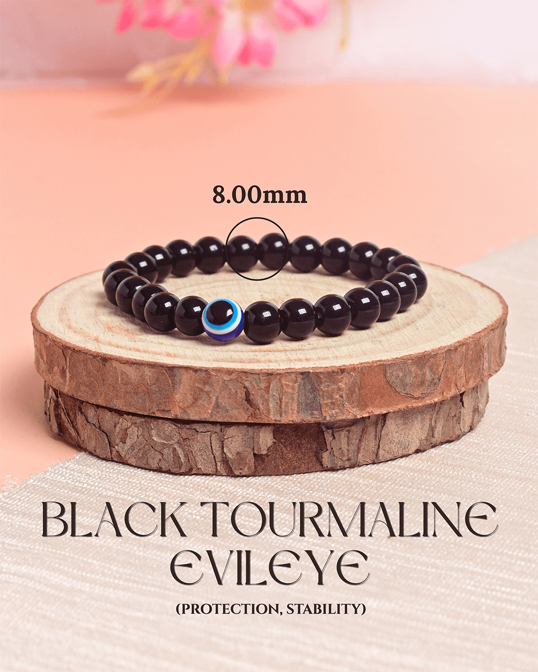 Black Tourmaline Evil Eye  — thumbnail 3